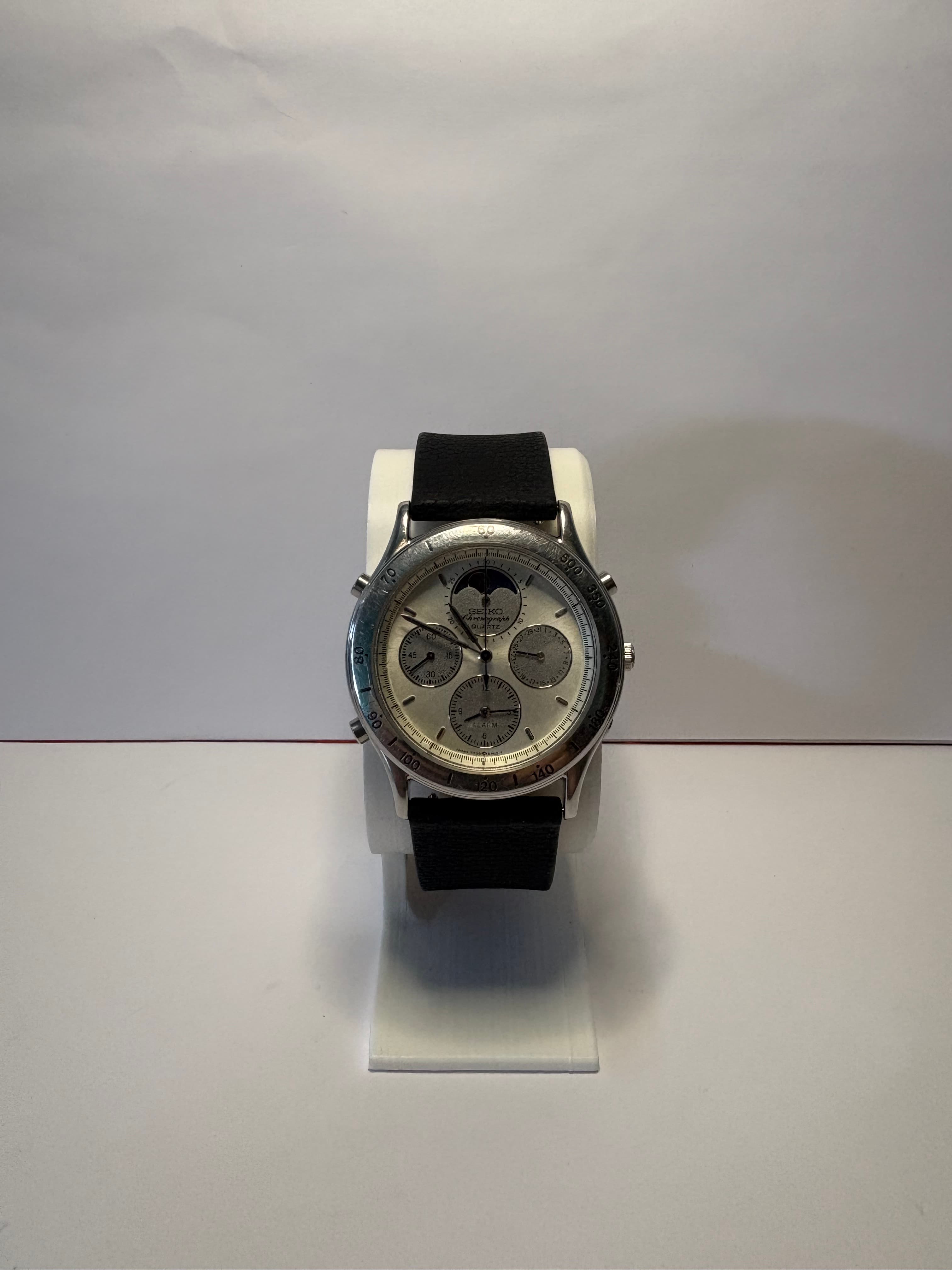 Montre vintage Seiko Chronographe Moonphase